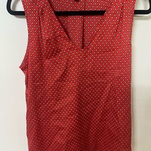 Banana Republic Sleeveless Geometric Pattern Top